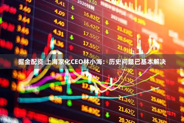 掘金配资 上海家化CEO林小海：历史问题已基本解决
